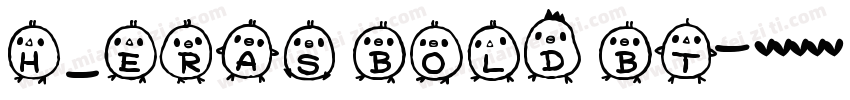 H_Eras Bold BT字体转换